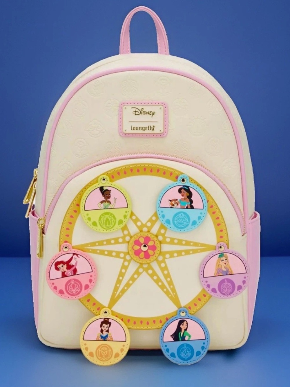 NEW w Tags Loungefly Disney Swinging Princess Rotating Ferris Wheel Backpack